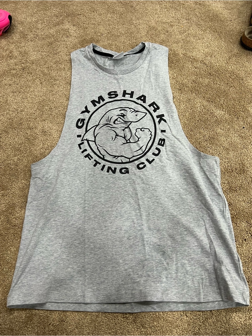 Gymshark Men’s Gray Lifting Club Muscle Tank size medium